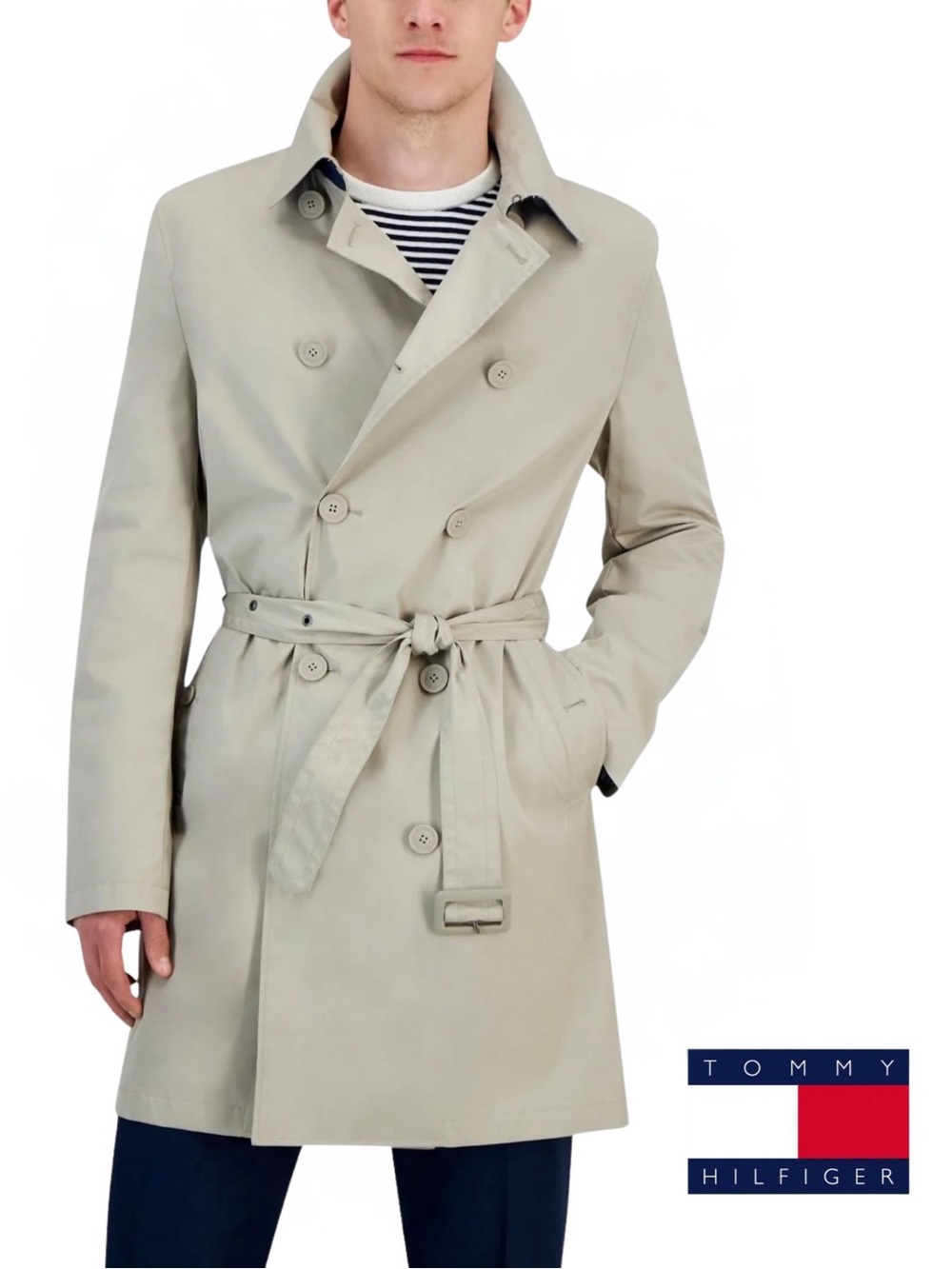 Tommy Hilfiger Men’s All Seasons Trench Coat